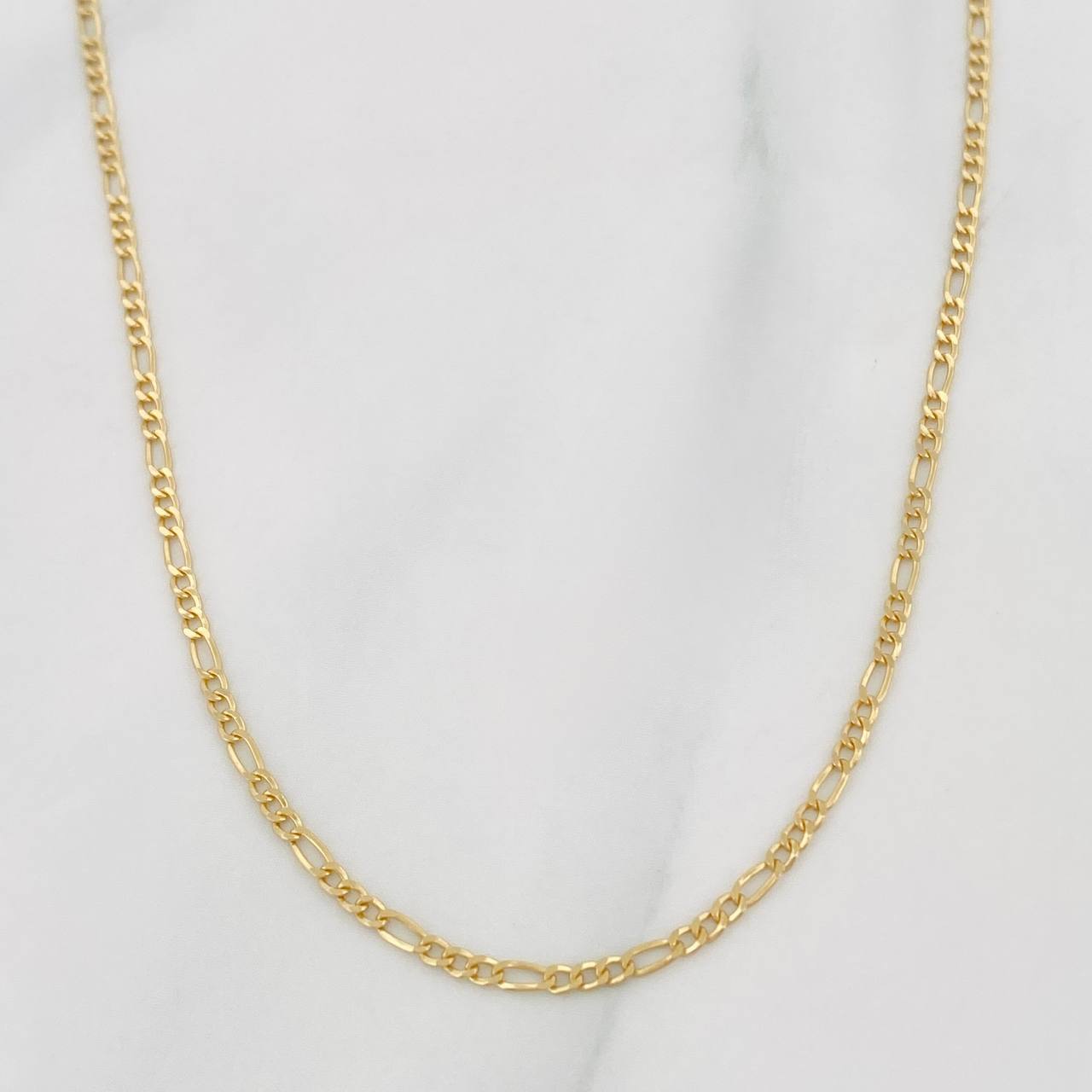 Cadena Figaro 2g / 20 in / 1.9mm Oro Amarillo 18K