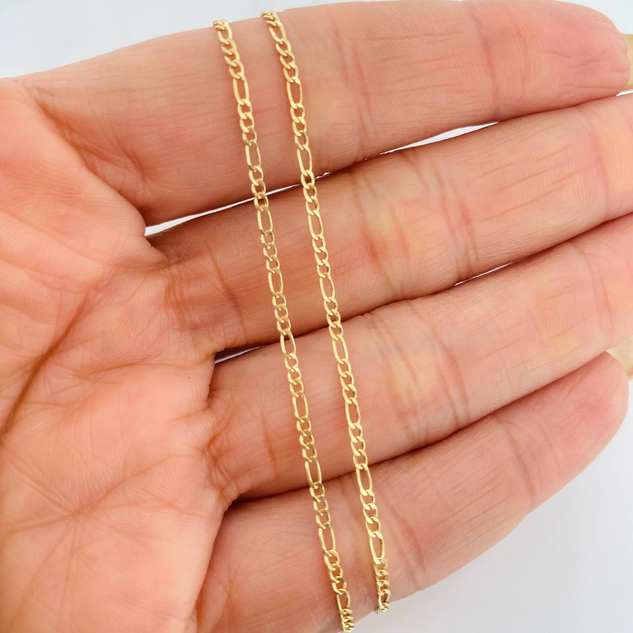 Cadena Figaro 2g / 20 in / 1.9mm Oro Amarillo 18K