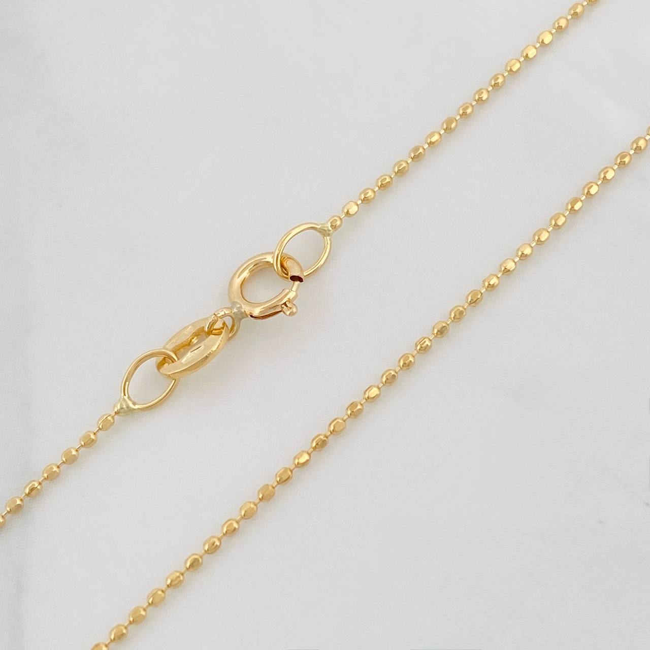 Cadena Militar 2g / 18 in / 0.95mm Oro Amarillo 18K
