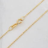 Cadena Militar 2g / 18 in / 0.95mm Oro Amarillo 18K