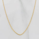 Cadena Militar 1.4g / 18 in / 0.8mm Oro Amarillo 18K