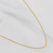 Cadena Militar 1.4g / 18 in / 0.8mm Oro Amarillo 18K