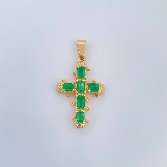 Dije Cruz Barroco 3.65gr / 1 1/2 in / Oro Amarillo 18K %