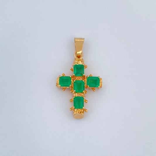 Dije Cruz Barroco 3.25gr / 1 1/4 in / Oro Amarillo 18K %