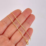 Cadena Veneciana 3.3g / 18 in / 0.9mm Oro Amarillo 18K