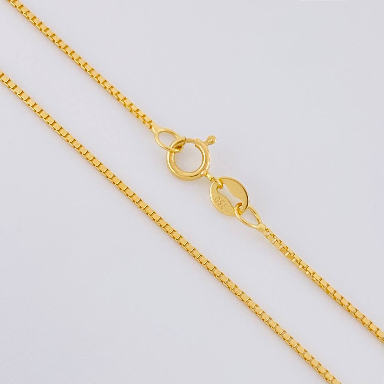 Cadena Veneciana 2.5g / 20 in / 0.8mm Oro Amarillo 18K