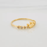 Anillo Corona 1.5 g / T7 1/4 Oro Amarillo 18K