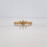 Anillo Corona 1.5 g / T7 1/4 Oro Amarillo 18K