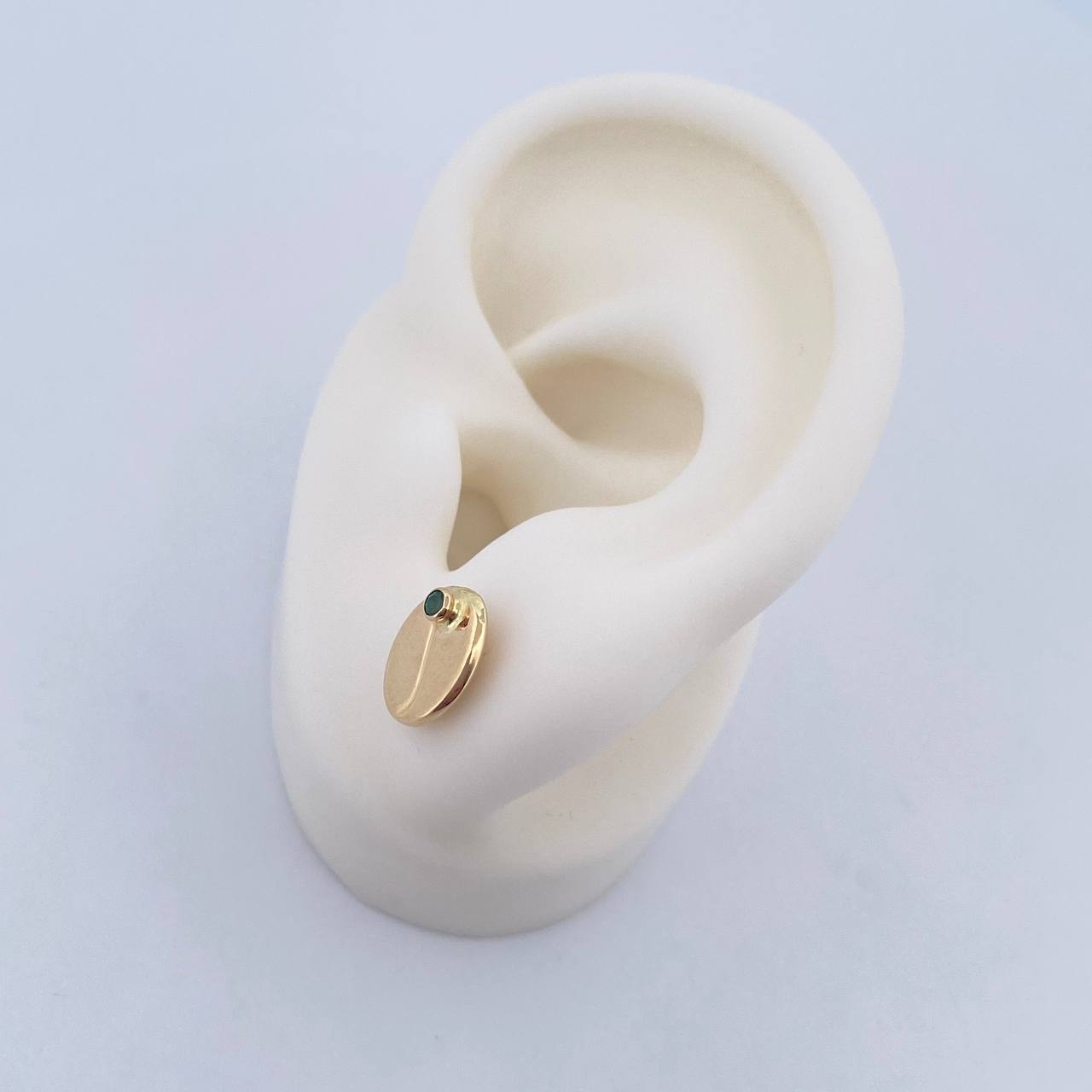 Topos Grano Café 0.9gr /  Oro Amarillo 18K &