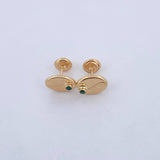 Topos Grano Café 0.9gr /  Oro Amarillo 18K &