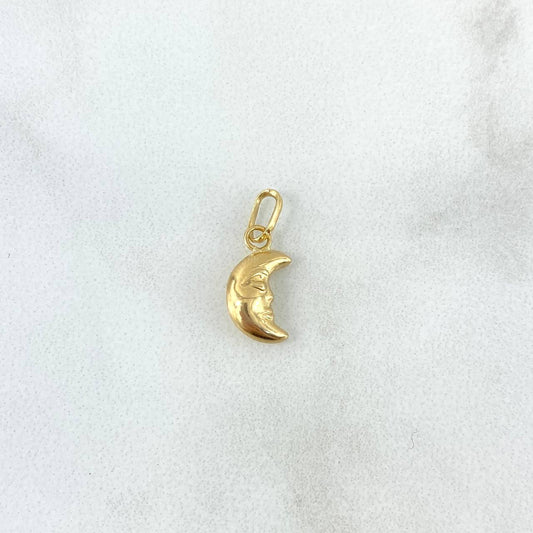 Pendant Moon 0.35gr / 2cm / Stamped Yellow Gold ©