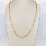 Rustic Chain GC 7.8g / 24 in / 4mm Yellow Gold 18K