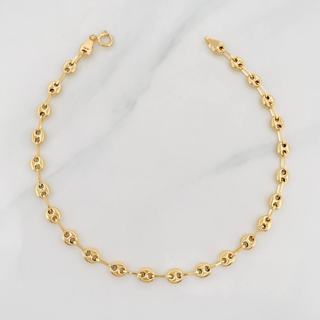 Pulso Rustico GC 3.05g / 8 1/4 in / 4mm Oro Amarillo 18K