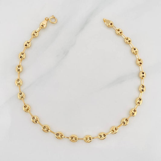 Pulso Rustico GC 2.95g / 7 3/4 in / 4mm Oro Amarillo 18K