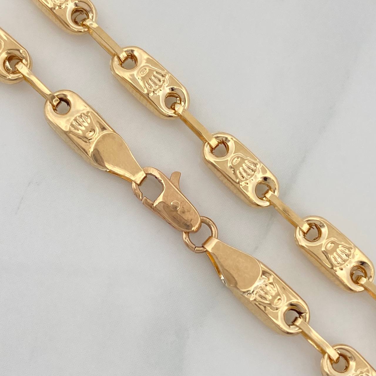 Cadena Rustica Corona 11.25g / 24 in / 4.2mm Oro Amarillo 18K