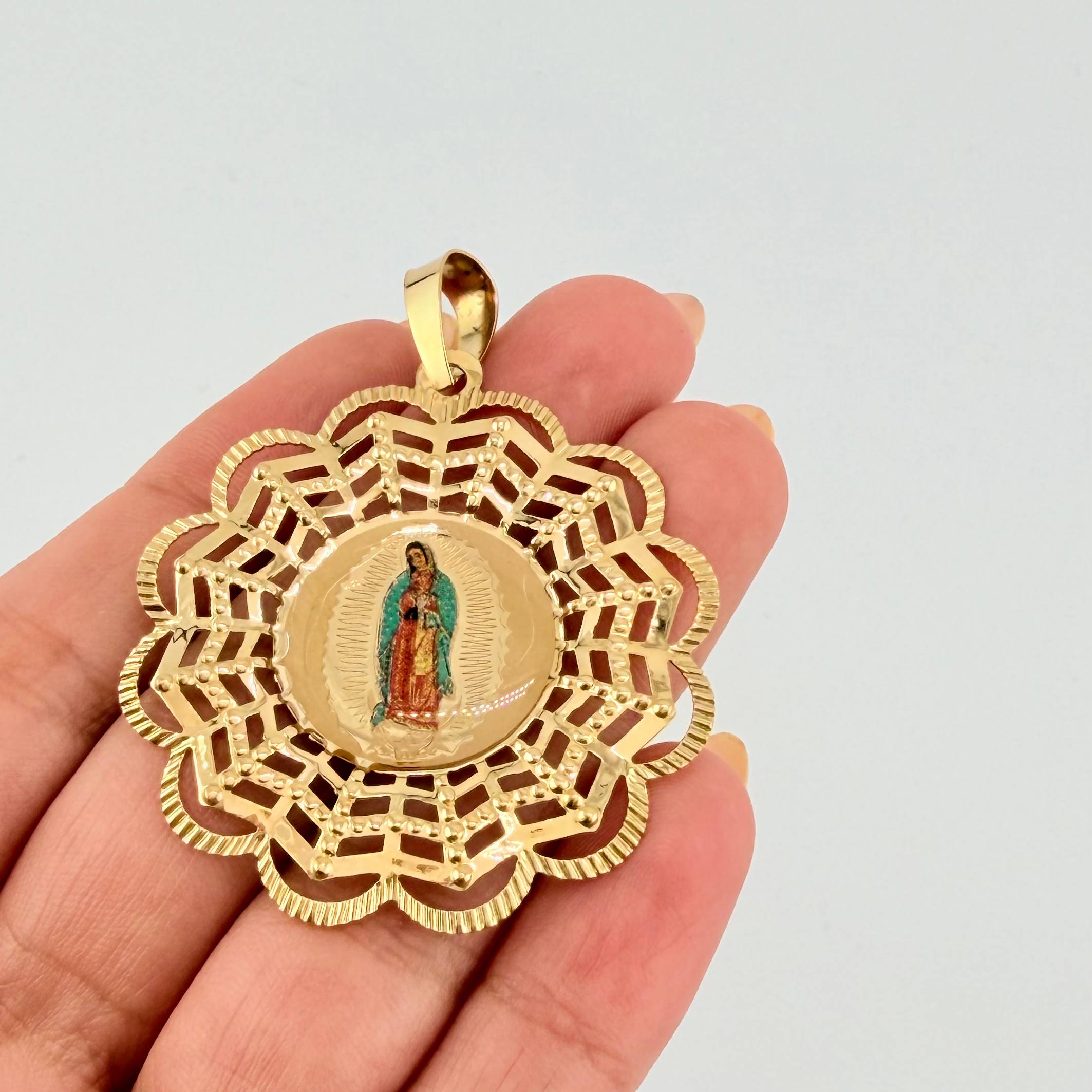 Dije Dije Virgen Guadalupe 5.8gr / 2 in / Oro Amarillo +4 18K