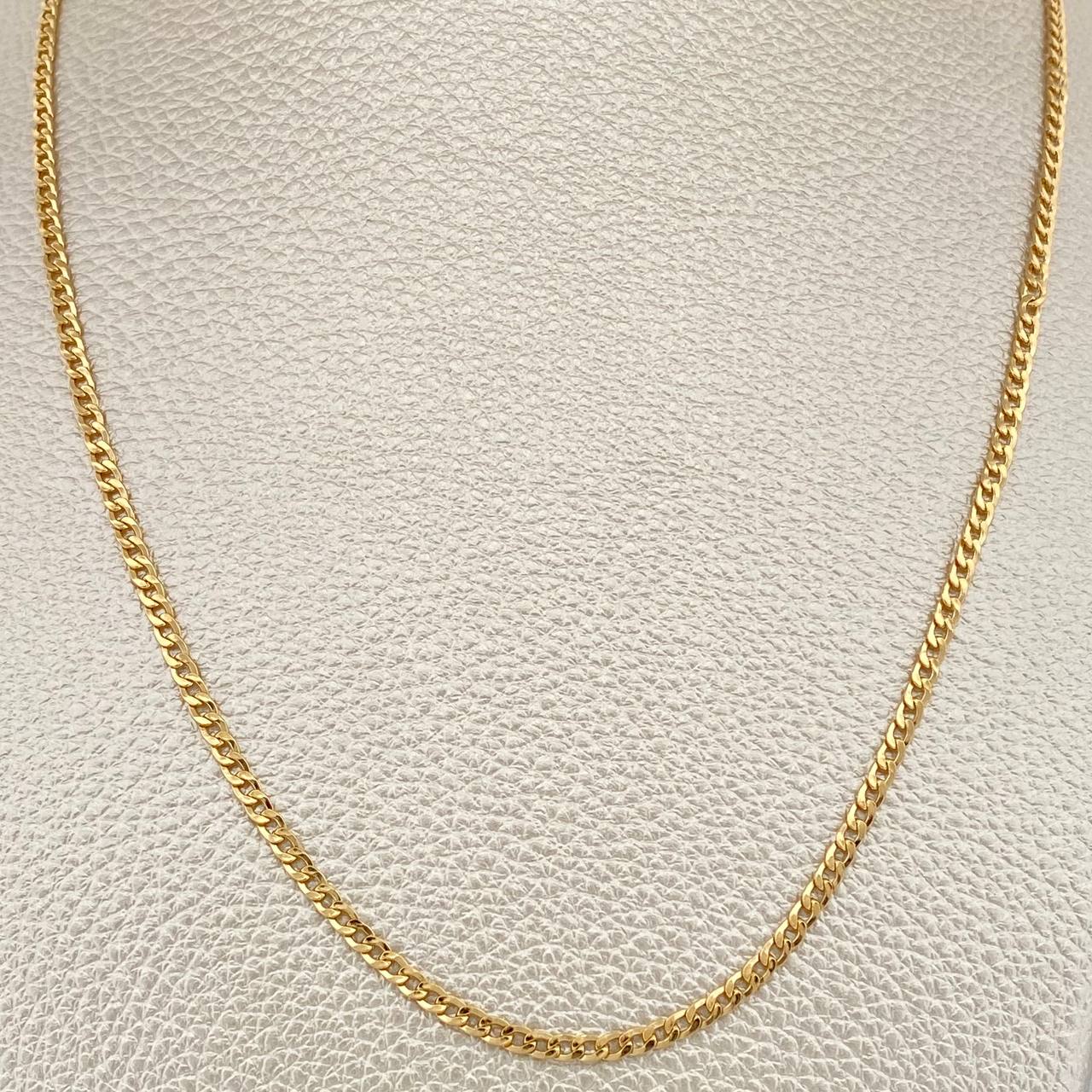 Cadena Cubana 3.5gr / 19 3/4 in / 2.3mm Oro Amarillo +1 18K %
