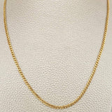 Cadena Cubana 4.2gr / 23 3/4 in / 2.4mm Oro Amarillo +1 18K %