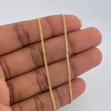 Cadena China 2.8gr / 17 3/4 in / 1.5mm Oro Amarillo +1 18K %