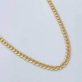 Cadena Cubana 4.65gr / 23 3/4 in / 3.04mm Oro Amarillo +1 18K &