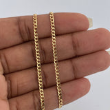 Cadena Cubana 3.55gr / 19 3/4 in / 2mm Oro Amarillo +1 18K &
