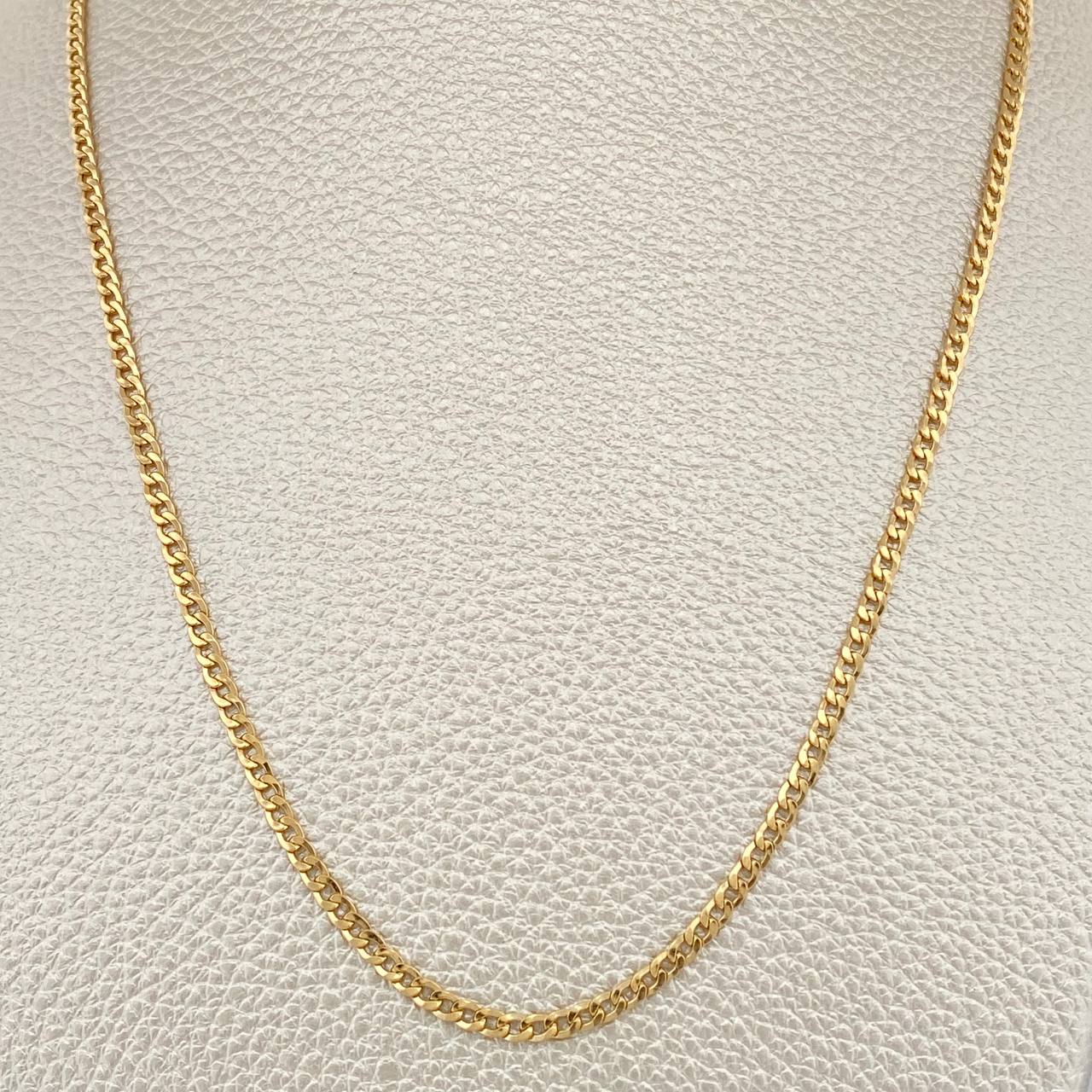Cadena Cubana 3.4gr / 19 3/4 in / 2mm Oro Amarillo +1 18K &