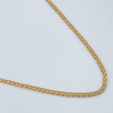 Cadena China 2.1gr / 15 3/4 in / 1.46mm Oro Amarillo +1 18K %