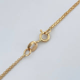 Cadena China 2.1gr / 15 3/4 in / 1.46mm Oro Amarillo +1 18K %