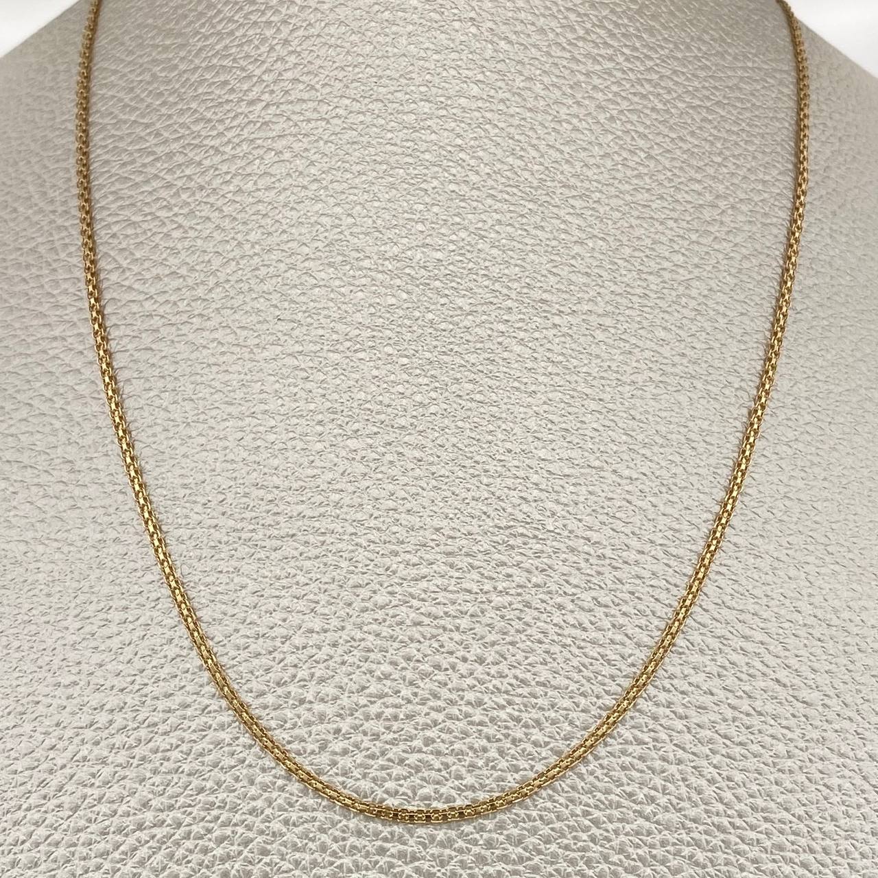 Cadena China 2.1gr / 15 3/4 in / 1.46mm Oro Amarillo +1 18K %