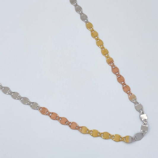 Cadena Plana Espejo 1.55gr / 15 3/4 in / 2mm Tres Oros +3 18K %