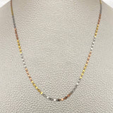 Cadena Plana Espejo 1.55gr / 15 3/4 in / 2mm Tres Oros +3 18K %