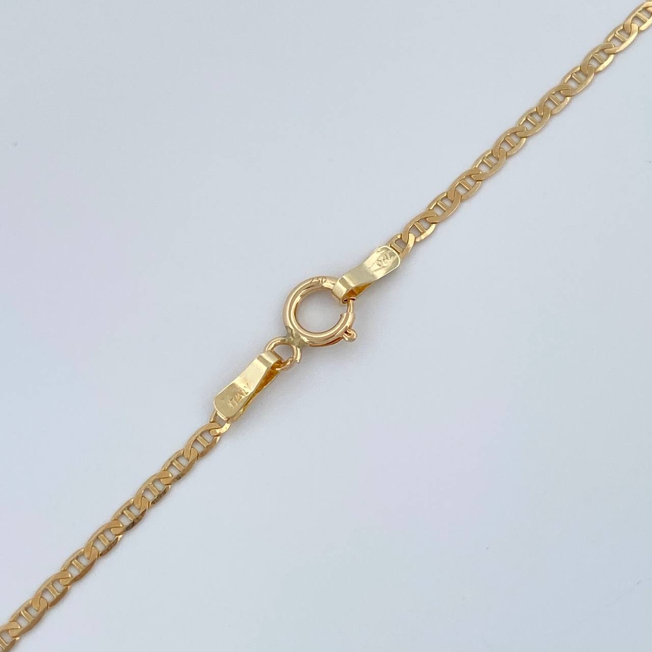 Cadena Escalera Plana 1.7gr / 17 3/4 in / 1.33mm Oro Amarillo +3 18K %