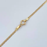 Cadena Escalera Plana 1.7gr / 17 3/4 in / 1.33mm Oro Amarillo +3 18K %