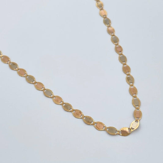Cadena Plana Espejo 1.6gr / 18 in / 2.15mm Tres Oros +3 18K %