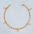 Tobillera Gc Figuras 7.1gr / 10 1/4 in / 4.9mm Oro Amarillo 18K &