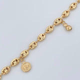 Tobillera Gc Figuras 7.1gr / 10 1/4 in / 4.9mm Oro Amarillo 18K &