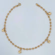 Tobillera Gc Treboles 3.9gr / 10 1/4 in / 3.25mm Oro Amarillo 18K &