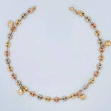 Tobillera GC 5.95gr / 10 1/2 in / 4.8mm Tres Oros 18K %