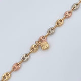 Tobillera GC 5.95gr / 10 1/2 in / 4.8mm Tres Oros 18K %