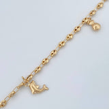 Tobillera GC 4.15gr / 10 3/4 in / 3mm Oro Amarillo 18K %