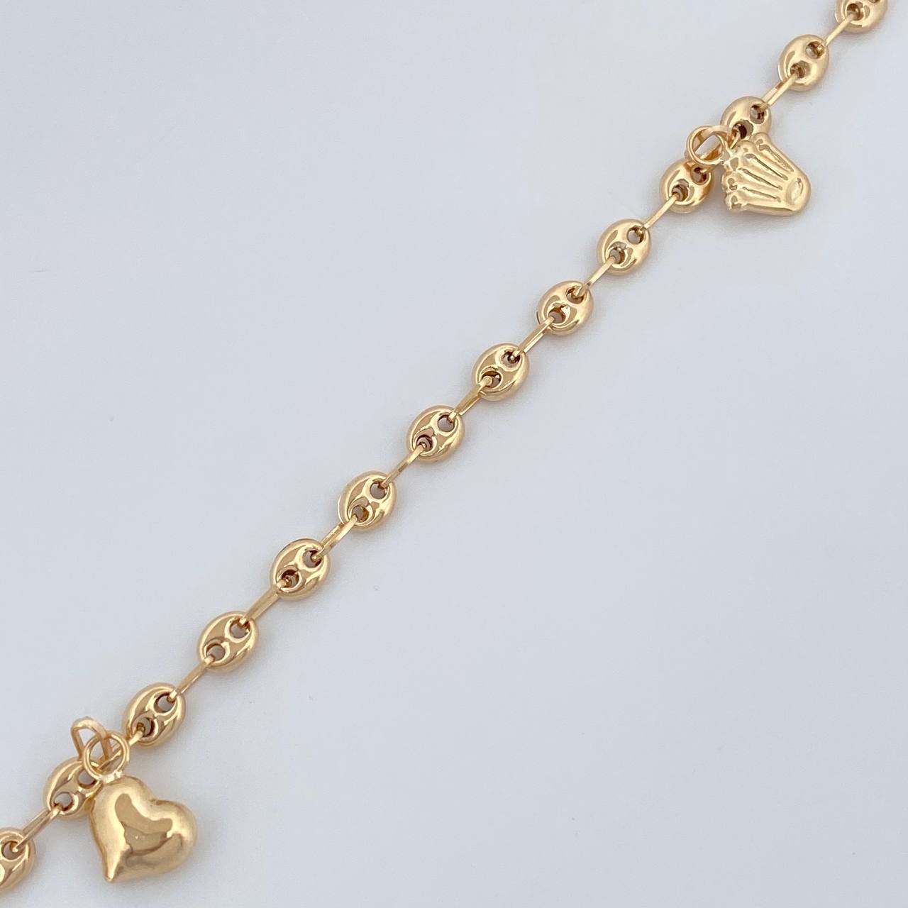 Tobillera GC 4gr / 10 1/2 in / 3.18mm Oro Amarillo 18K %