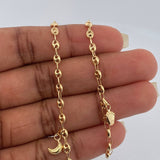 Tobillera GC 4gr / 10 1/2 in / 3.18mm Oro Amarillo 18K %