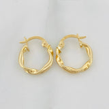 Candongas Asby 1.1 g / 1/2 in Oro Amarillo 18K