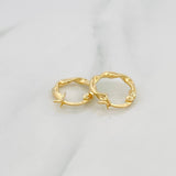 Candongas Asby 1.1 g / 1/2 in Oro Amarillo 18K