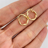 Candongas Asby 1.1 g / 1/2 in Oro Amarillo 18K