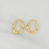 Candongas Deis 1.3 g / 1/2 in Oro Amarillo 18K