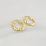 Candongas Deis 1.3 g / 1/2 in Oro Amarillo 18K