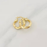 Candongas Deis 1.3 g / 1/2 in Oro Amarillo 18K