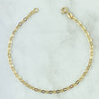 Pulso Aro Seguido 1.5gr / 18.5cm / 2.5mm Liso Oro Amarillo +3 18K