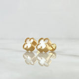 Clover Stud Earrings 1.8 g / in / 6.4 mm 18K Yellow Gold
